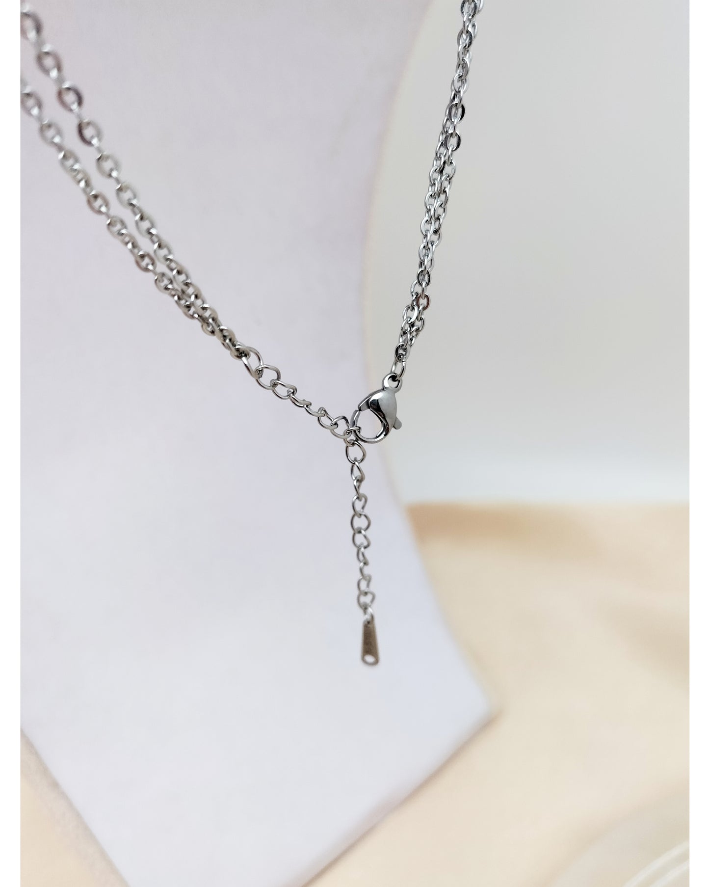 Collier DANICA ~ 3 pierres disponibles 🌷 doré/argenté