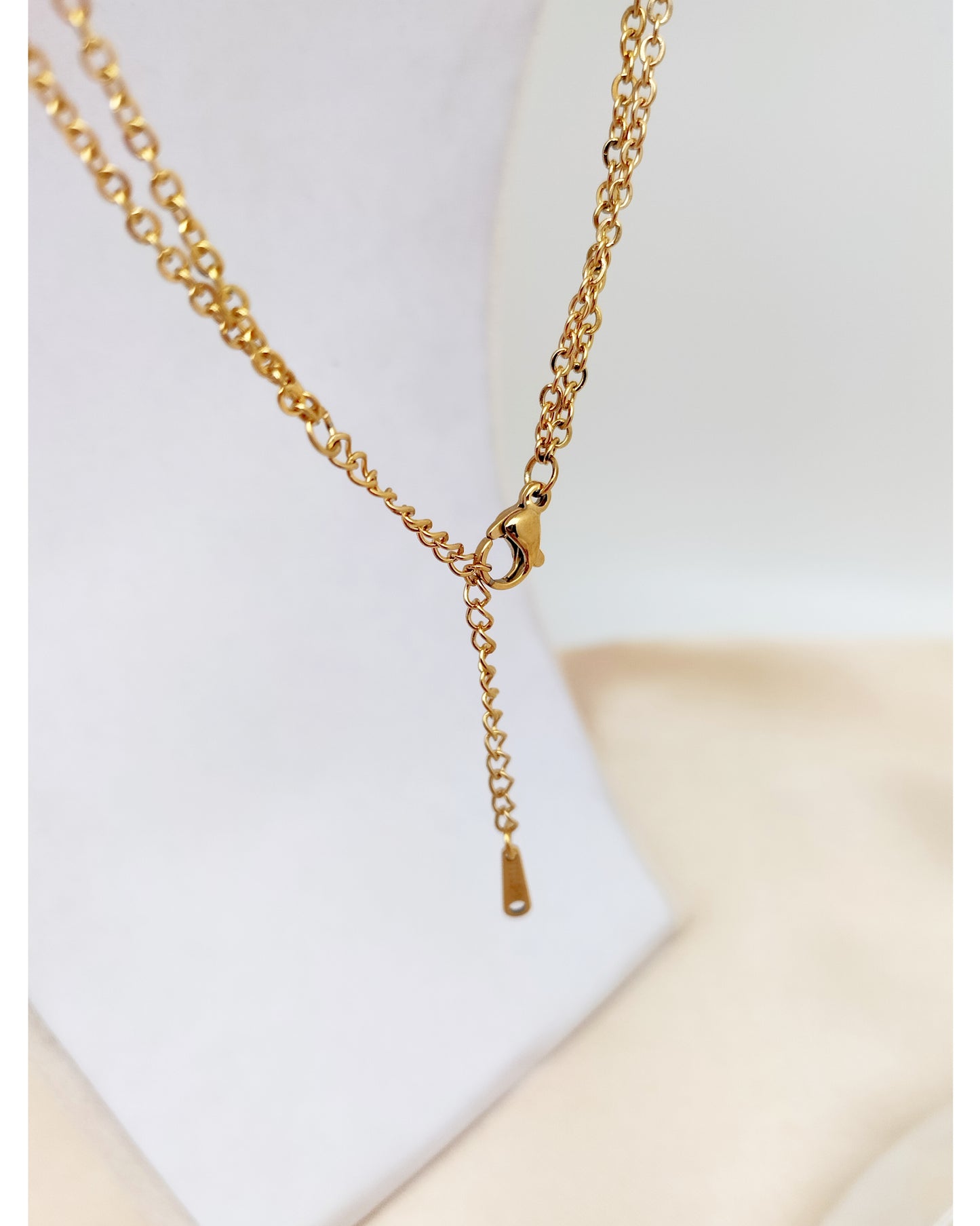 Collier DANICA ~ 3 pierres disponibles 🌷 doré/argenté