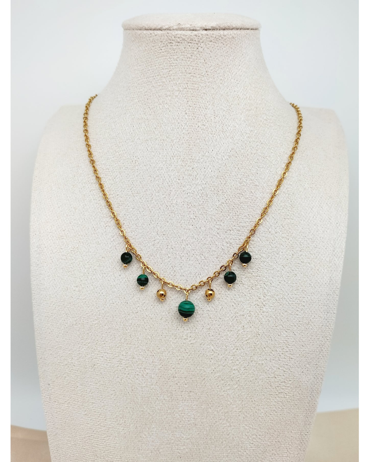 Collier HÉRA ~ 2 pierres disponibles 🌷 doré/argenté