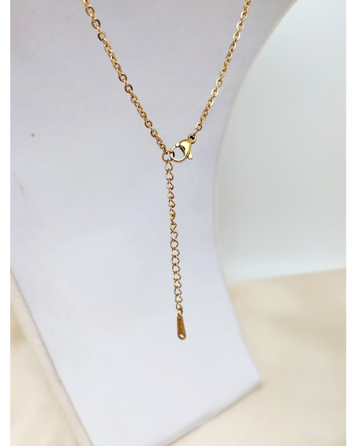 Collier AURORE ~ 5 pierres disponibles 🌷 doré/argenté