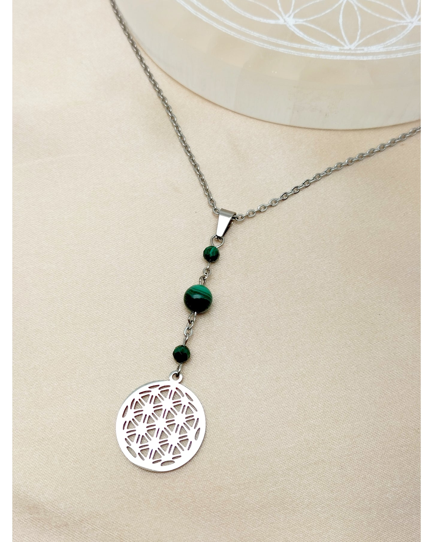 Collier ORPHÉE ~ 4 pierres disponibles 🌷 doré/argenté