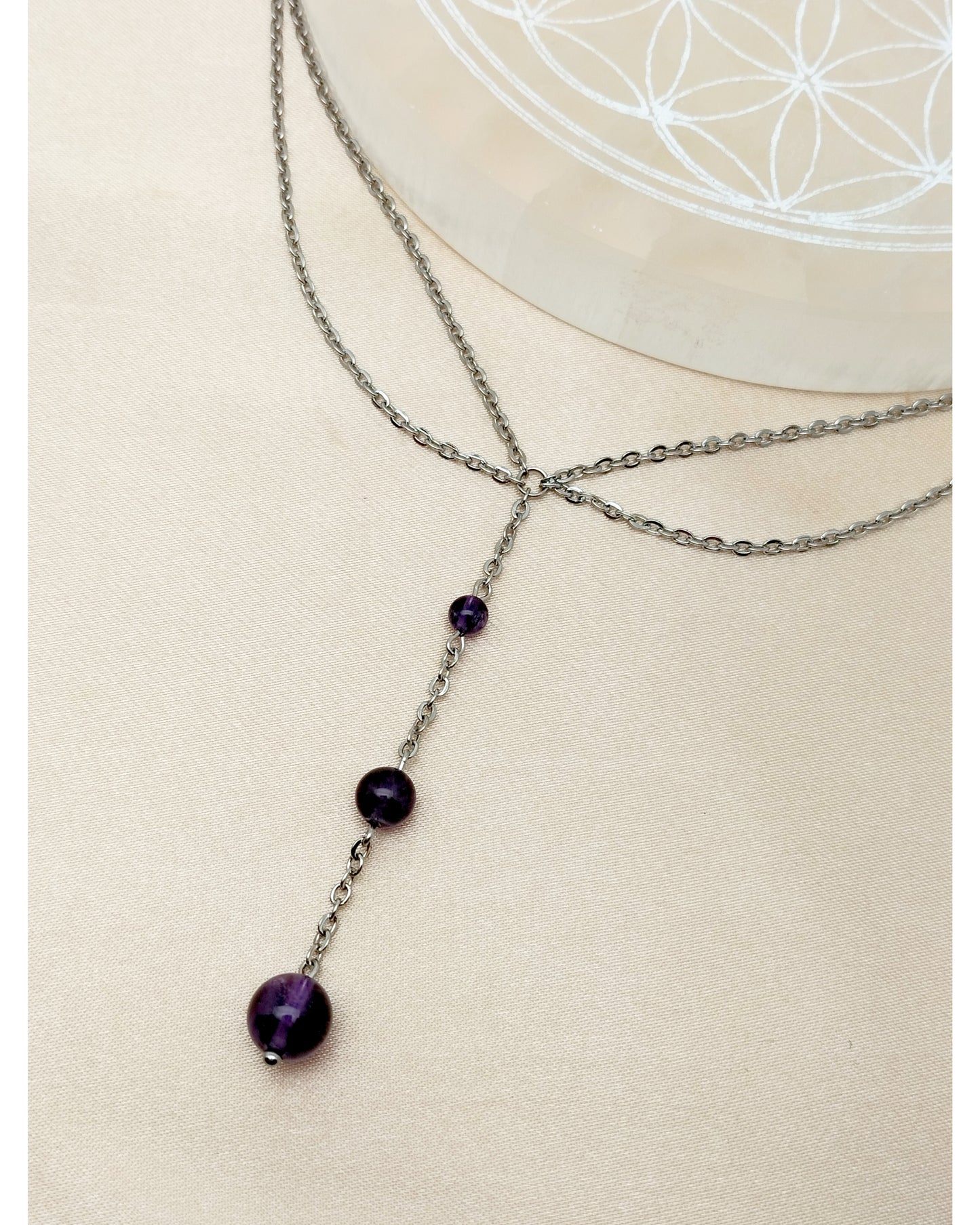 Collier GAÏA ~ 8 pierres disponibles 🌷 doré/argenté