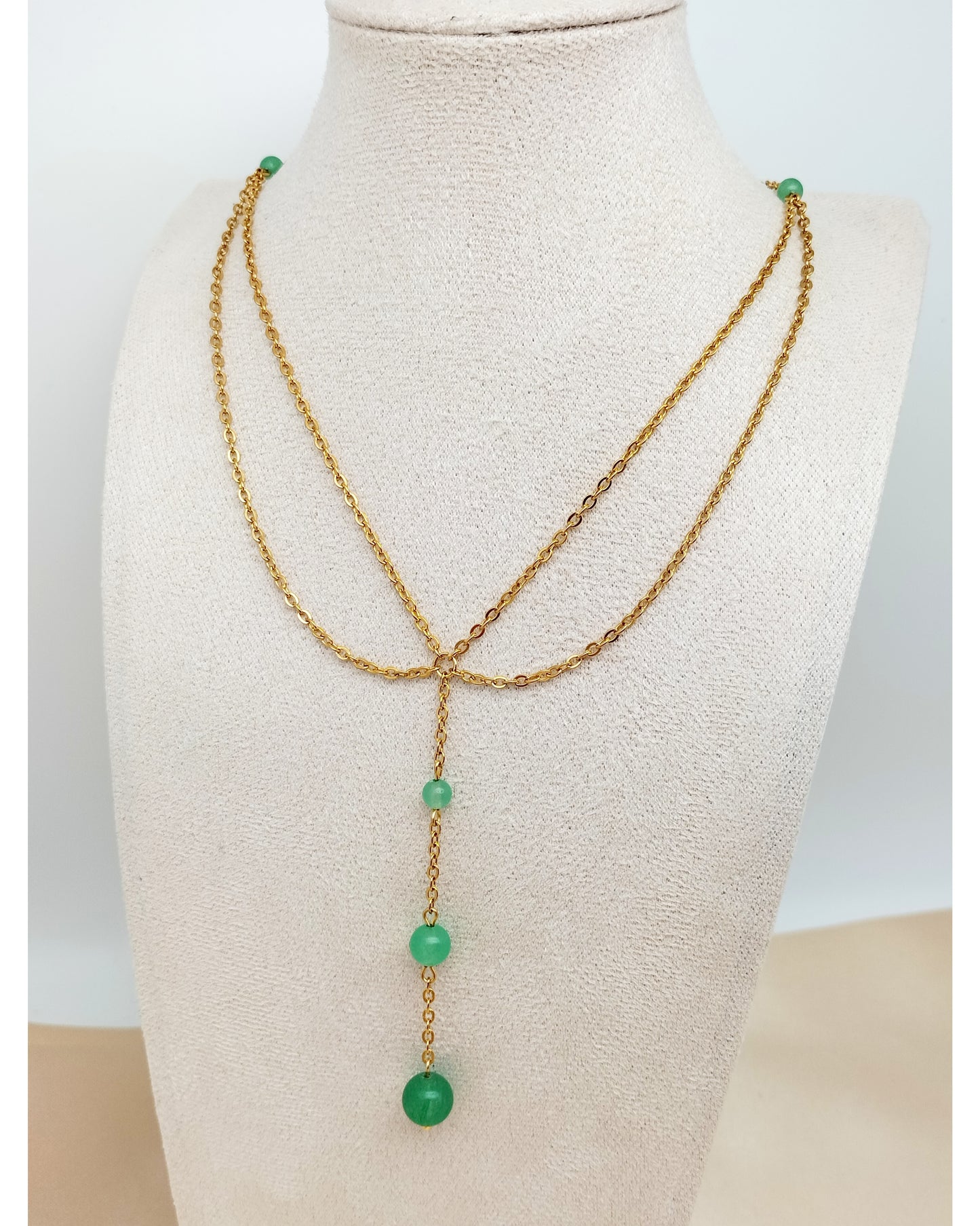 Collier GAÏA ~ 8 pierres disponibles 🌷 doré/argenté