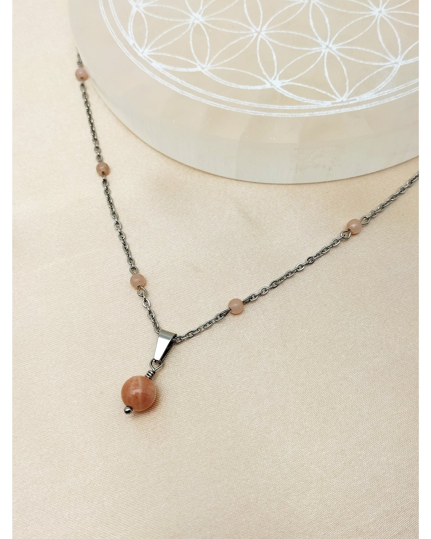 Collier CAPRICE ~ 4 pierres disponibles 🌷 doré/argenté