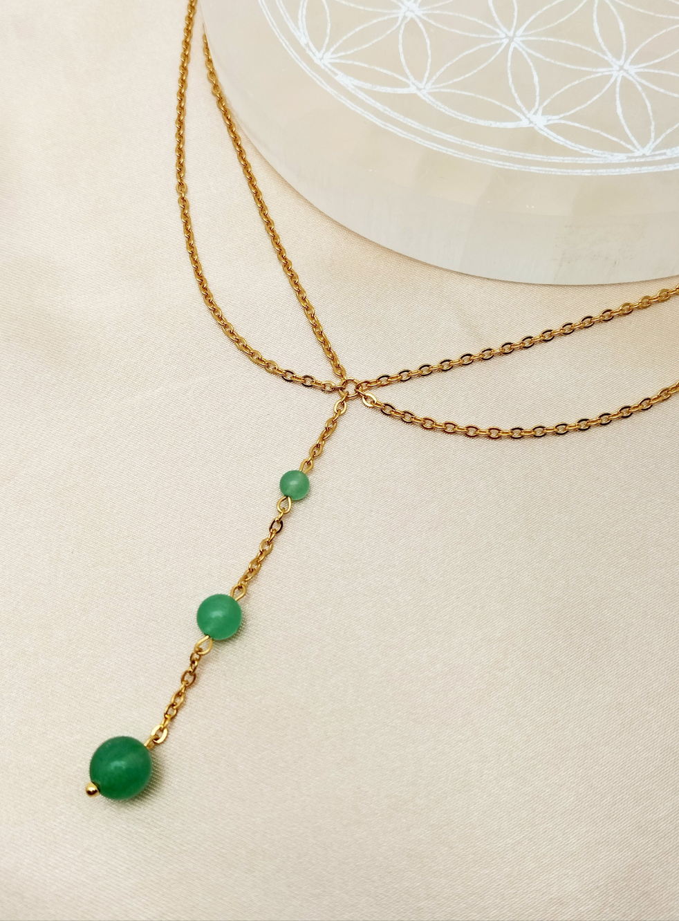 Collier GAÏA ~ 8 pierres disponibles 🌷 doré/argenté