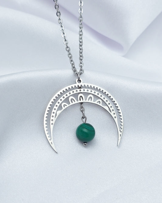 Collier LUNA ~ 4 pierres disponibles 🌷 doré/argenté