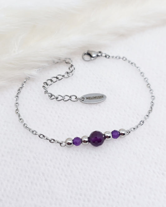 Bracelet THALIA ~ 3 pierres disponibles 🌷 doré/argenté