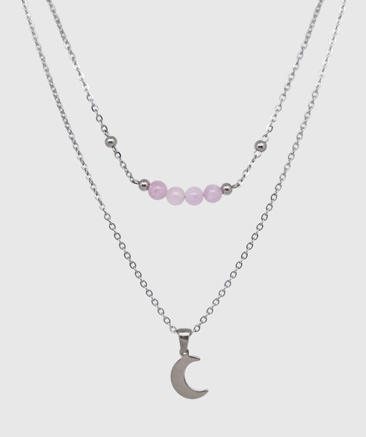 Collier MÉLIA ~ 8 pierres disponibles 🌷 doré/argenté