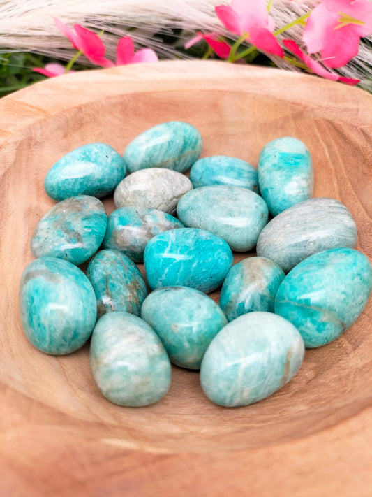 Pierre roulée Amazonite 🌷 2,5 / 4cm