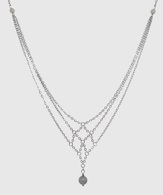 Collier INDIS ~ 4 pierres disponibles 🌷 doré/argenté