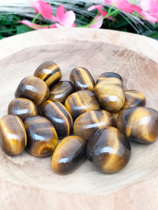 Pierre roulée Œil de tigre 🌷 2,5 / 4cm