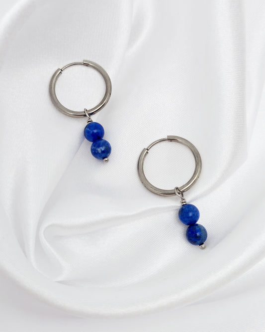 Boucles d'oreilles CASSANDRA ~ 13 pierres disponibles 🌷 doré/argenté