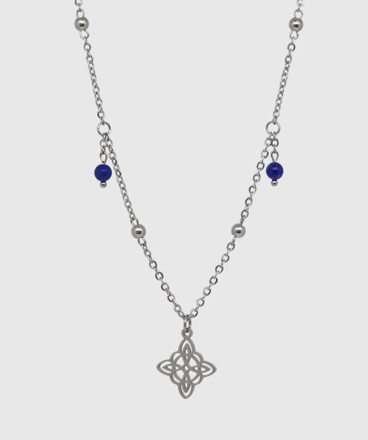 Collier ENDORA ~ 3 pierres disponibles 🌷 doré/argenté