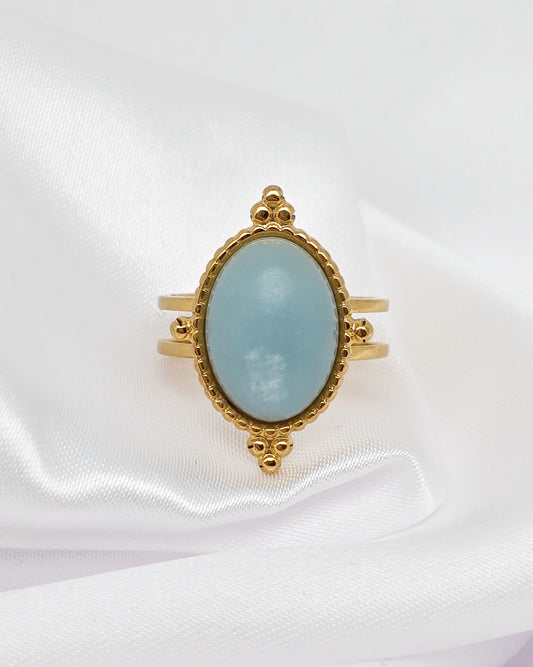 Bague AURALIS ~ 3 pierres disponibles 🌷 doré/argenté