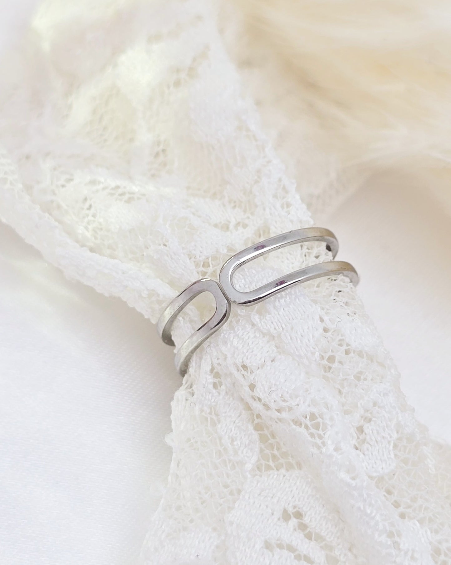 Bague AURALIS ~ 3 pierres disponibles 🌷 doré/argenté