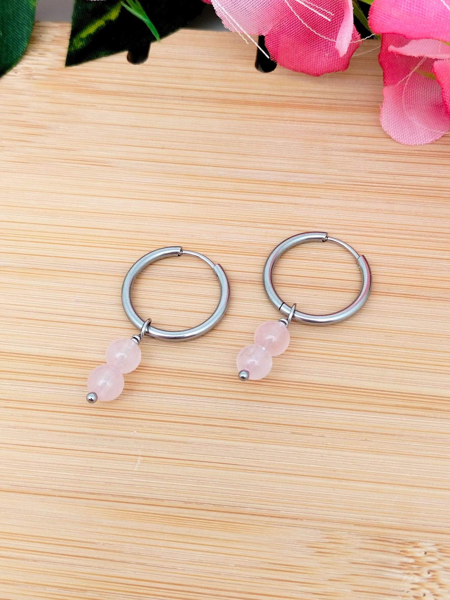 Boucles d'oreilles CASSANDRA ~ 13 pierres disponibles 🌷 doré/argenté