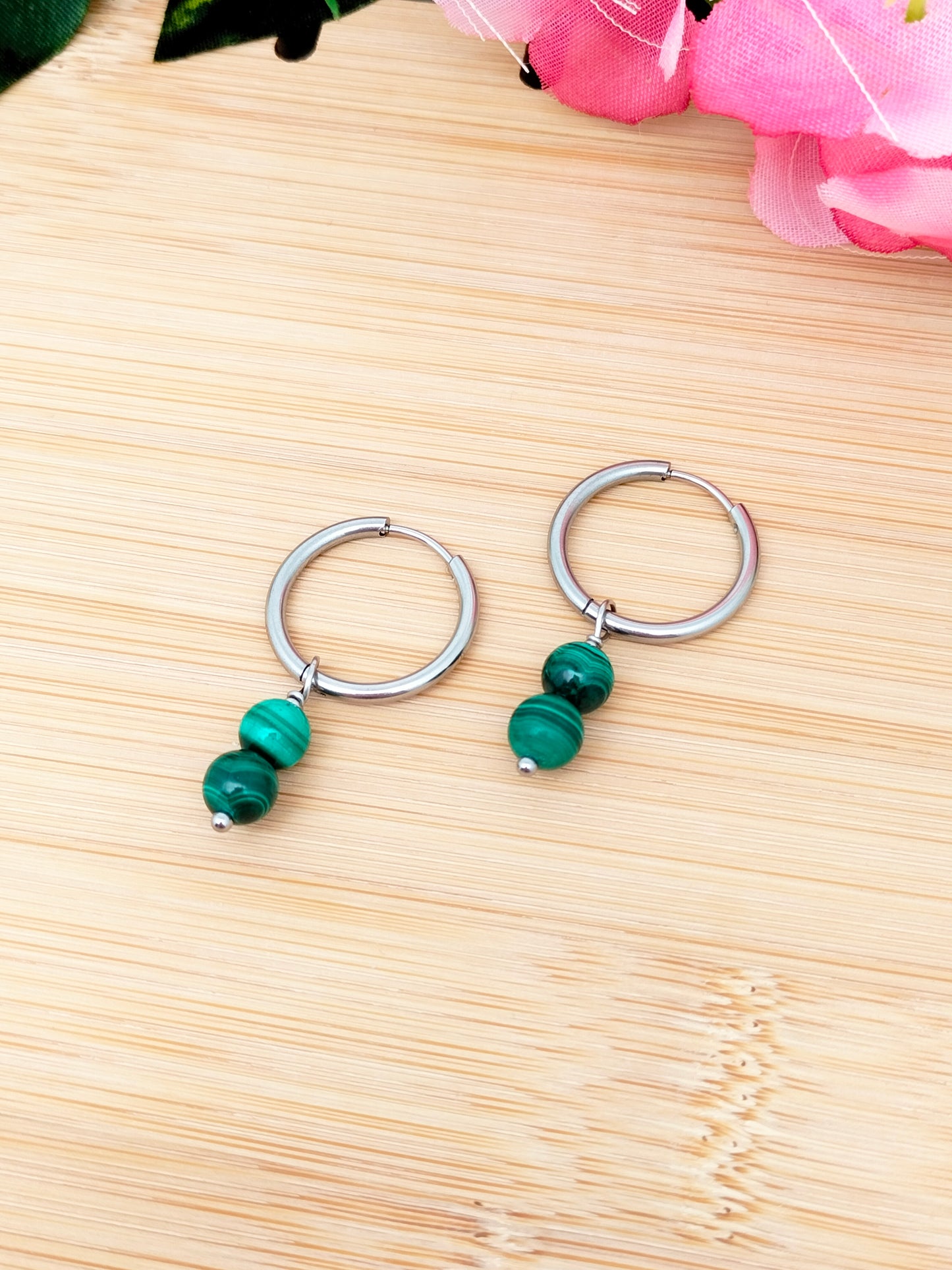 Boucles d'oreilles CASSANDRA ~ 13 pierres disponibles 🌷 doré/argenté