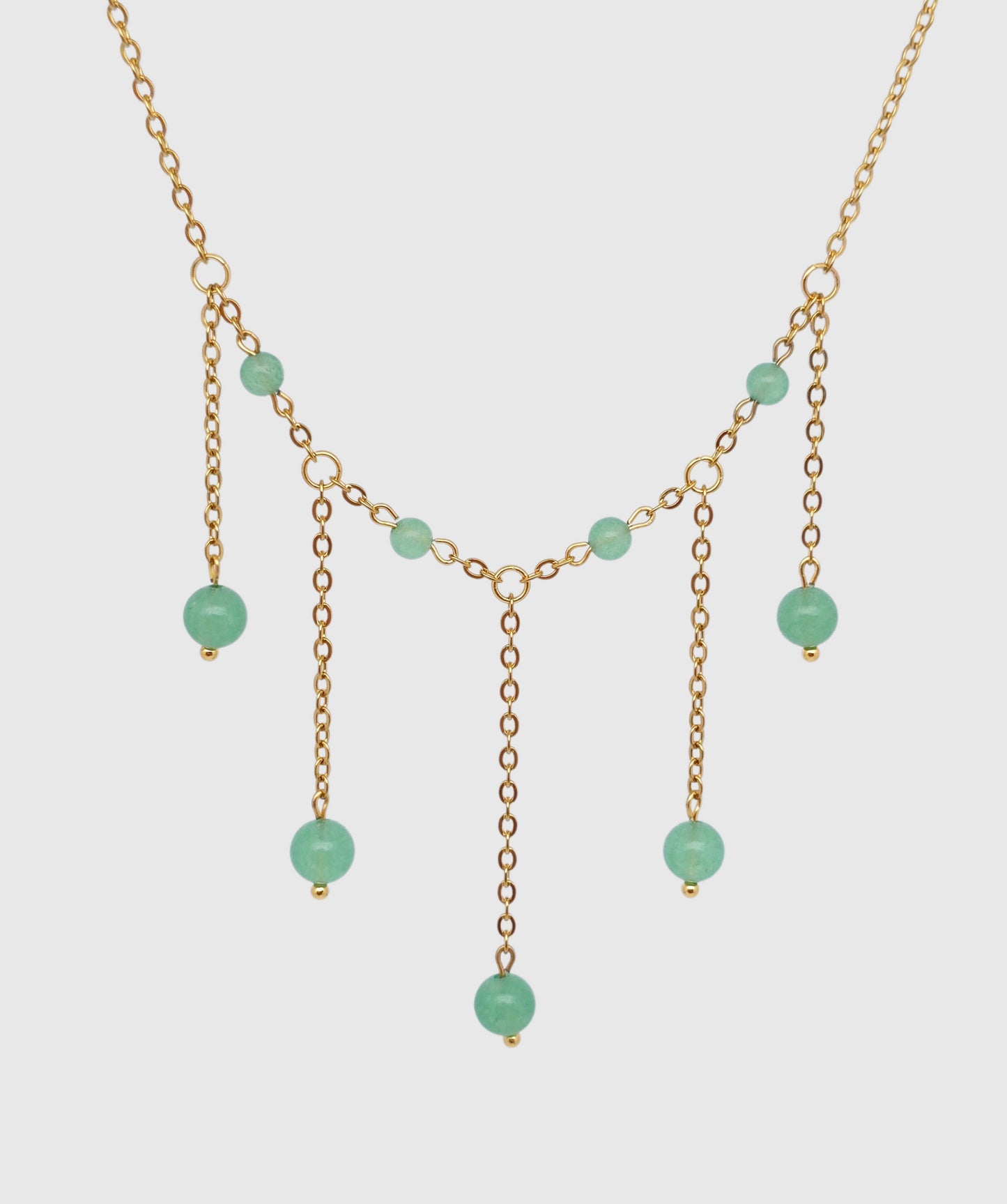 Collier CALYPSO ~ 5 pierres disponible 🌷 doré/argenté