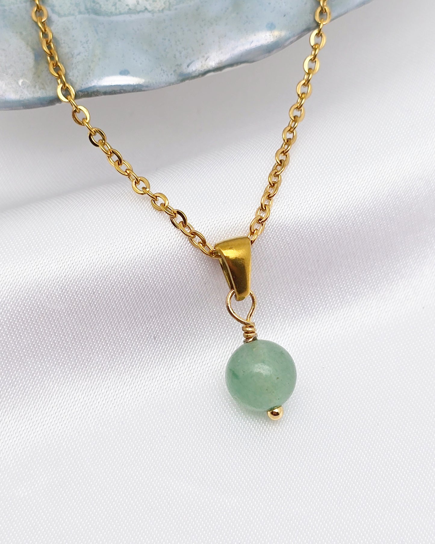 Collier MAÏA ~ 24 pierres disponibles 🌷 doré/argenté