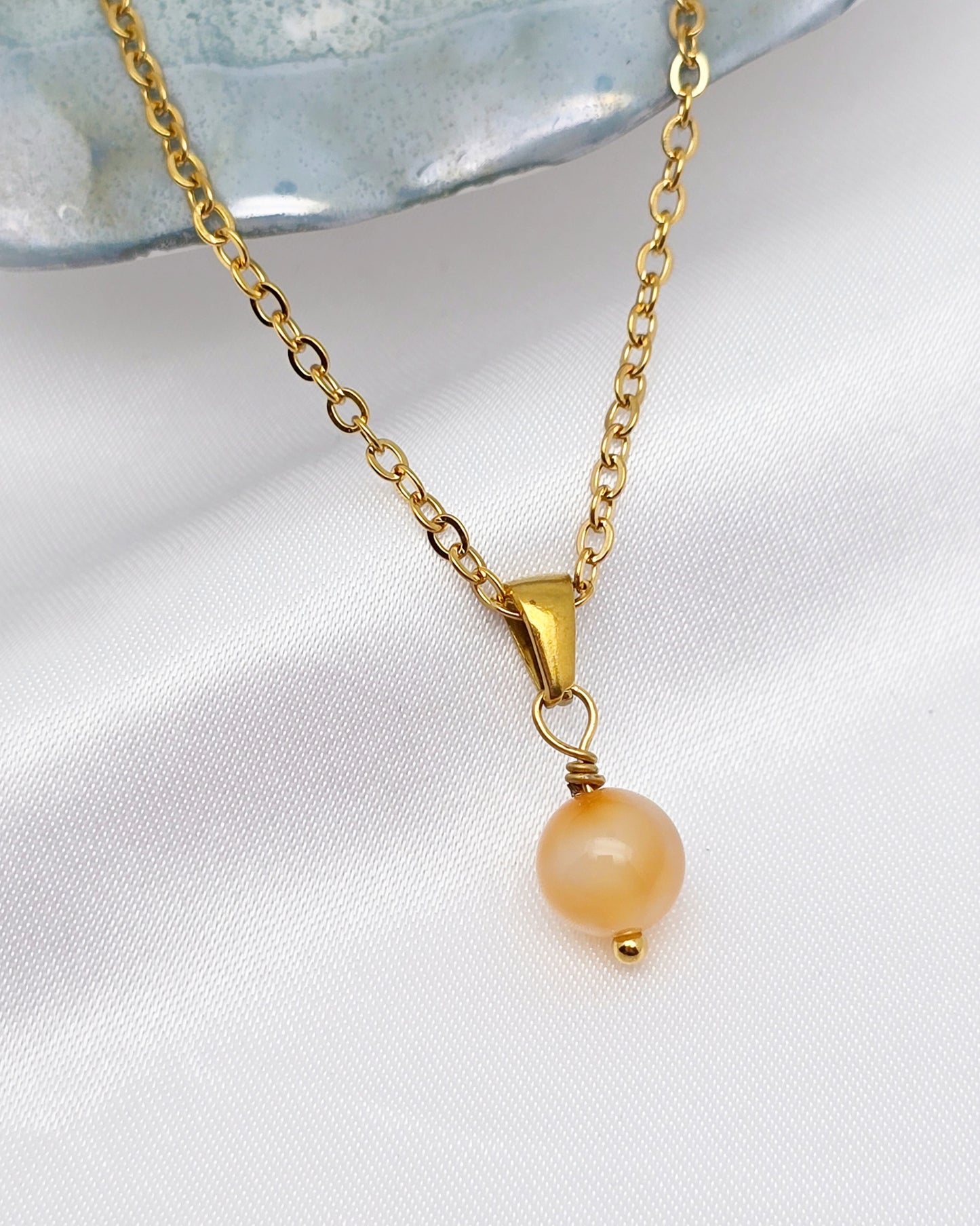 Collier MAÏA ~ 24 pierres disponibles 🌷 doré/argenté