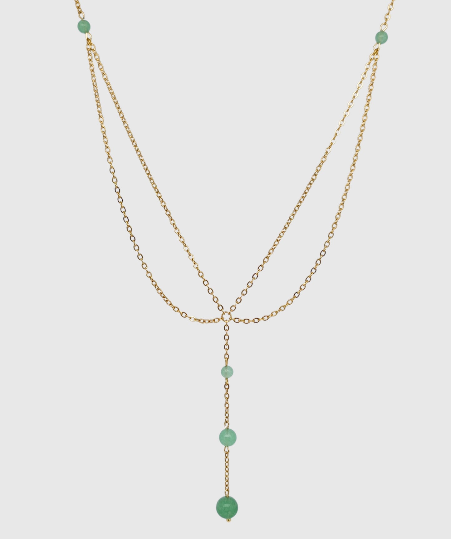 Collier GAÏA ~ 5 pierres disponibles 🌷 doré/argenté ,