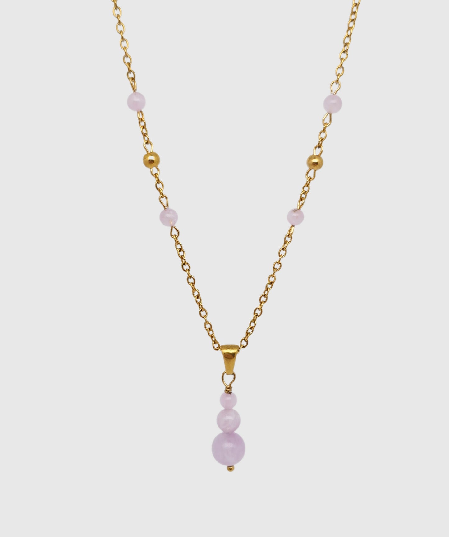 Collier ATHÉNA ~ 4 pierres disponibles 🌷 doré/argenté