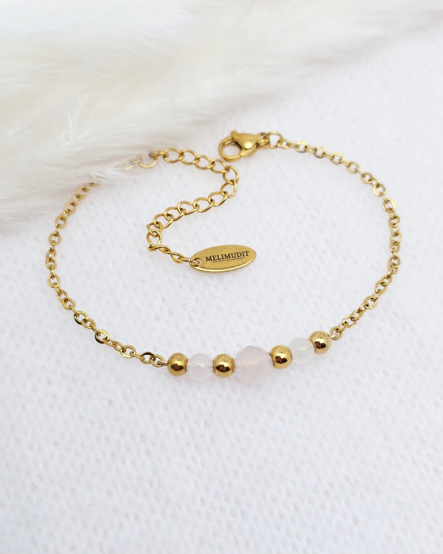 Bracelet THALIA ~ 3 pierres disponibles 🌷 doré/argenté