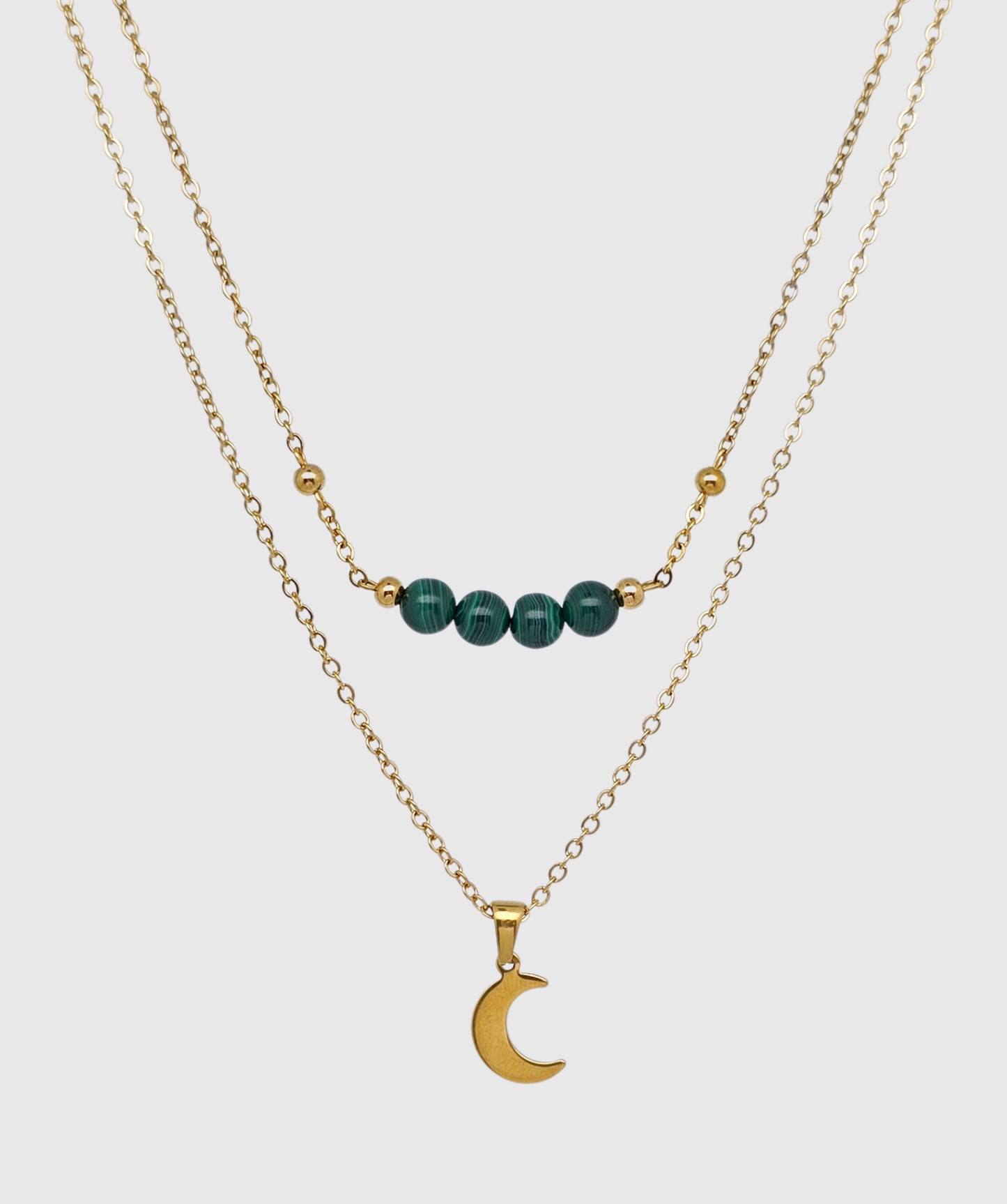 Collier MÉLIA ~ 8 pierres disponibles 🌷 doré/argenté