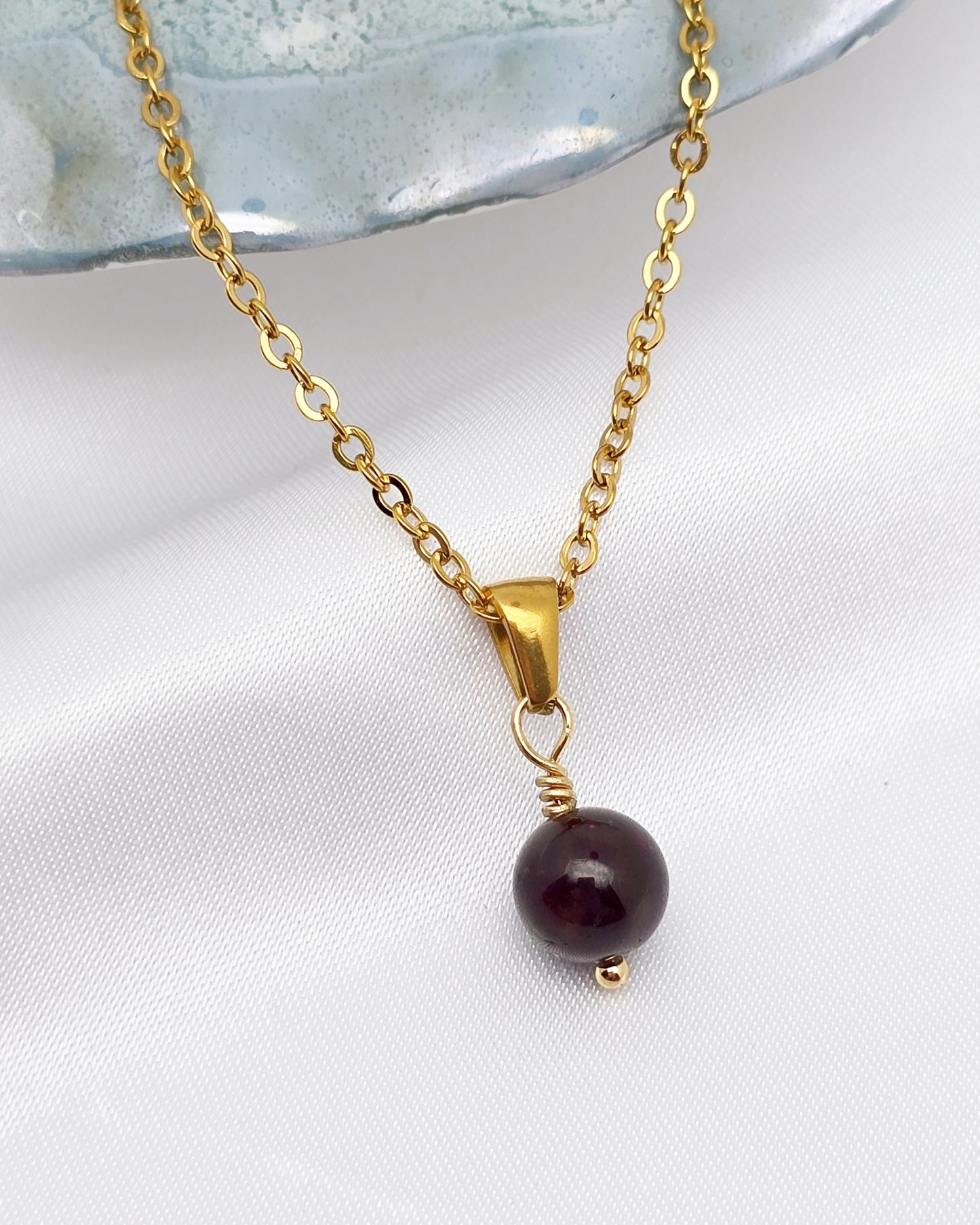 Collier MAÏA ~ 24 pierres disponibles 🌷 doré/argenté