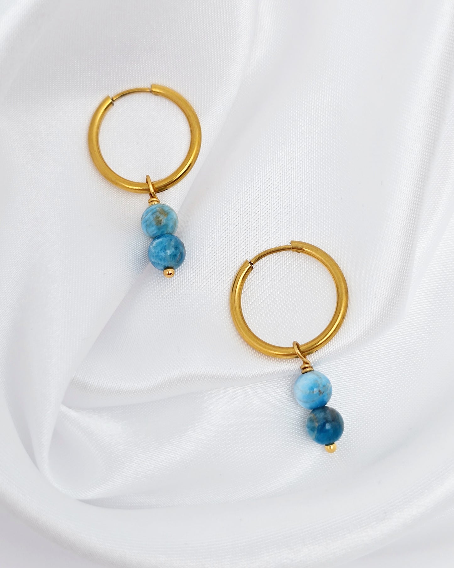 Boucles d'oreilles CASSANDRA ~ 13 pierres disponibles 🌷 doré/argenté