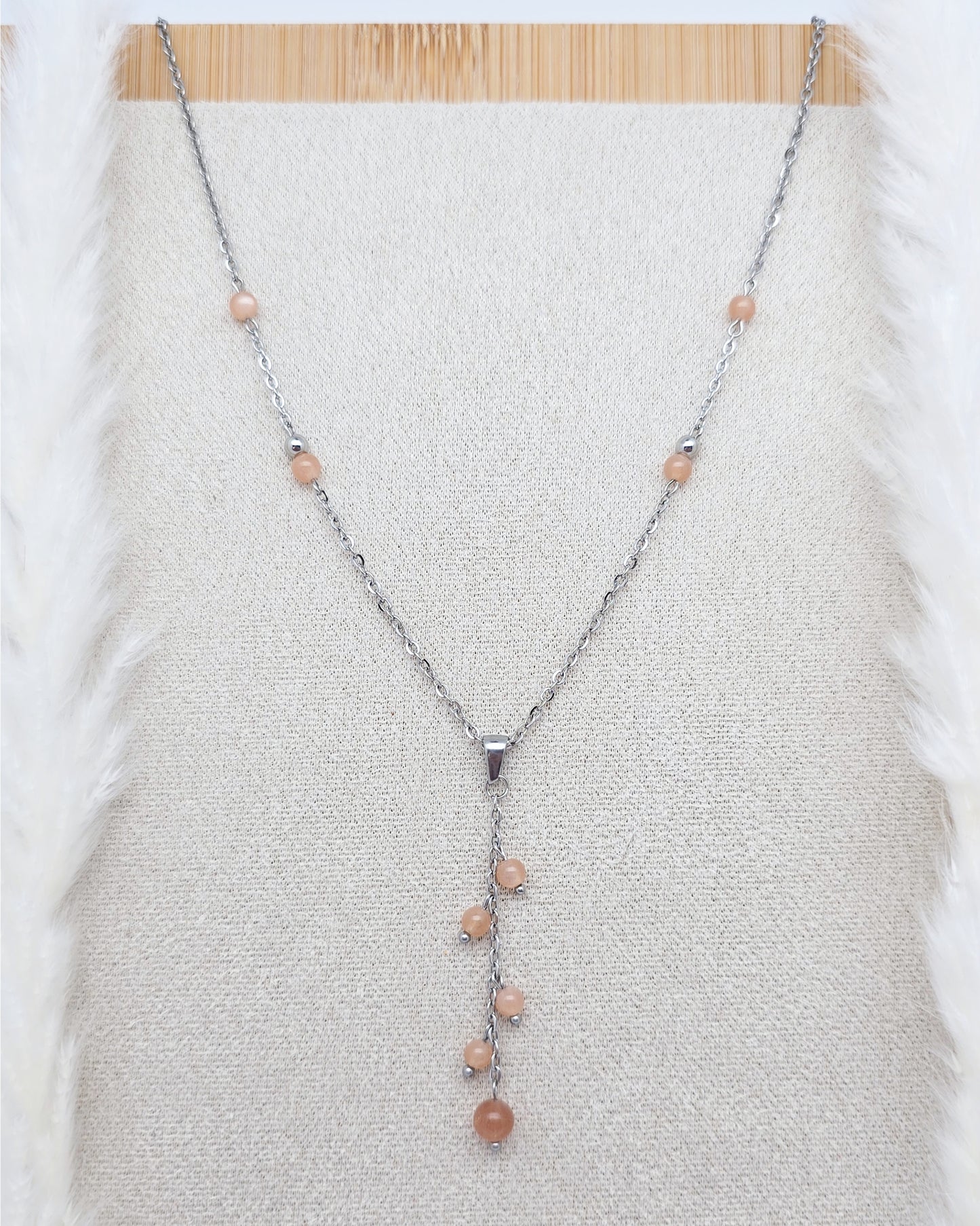 Collier APHRODITE ~ 3 pierres disponibles 🌷 doré/argenté