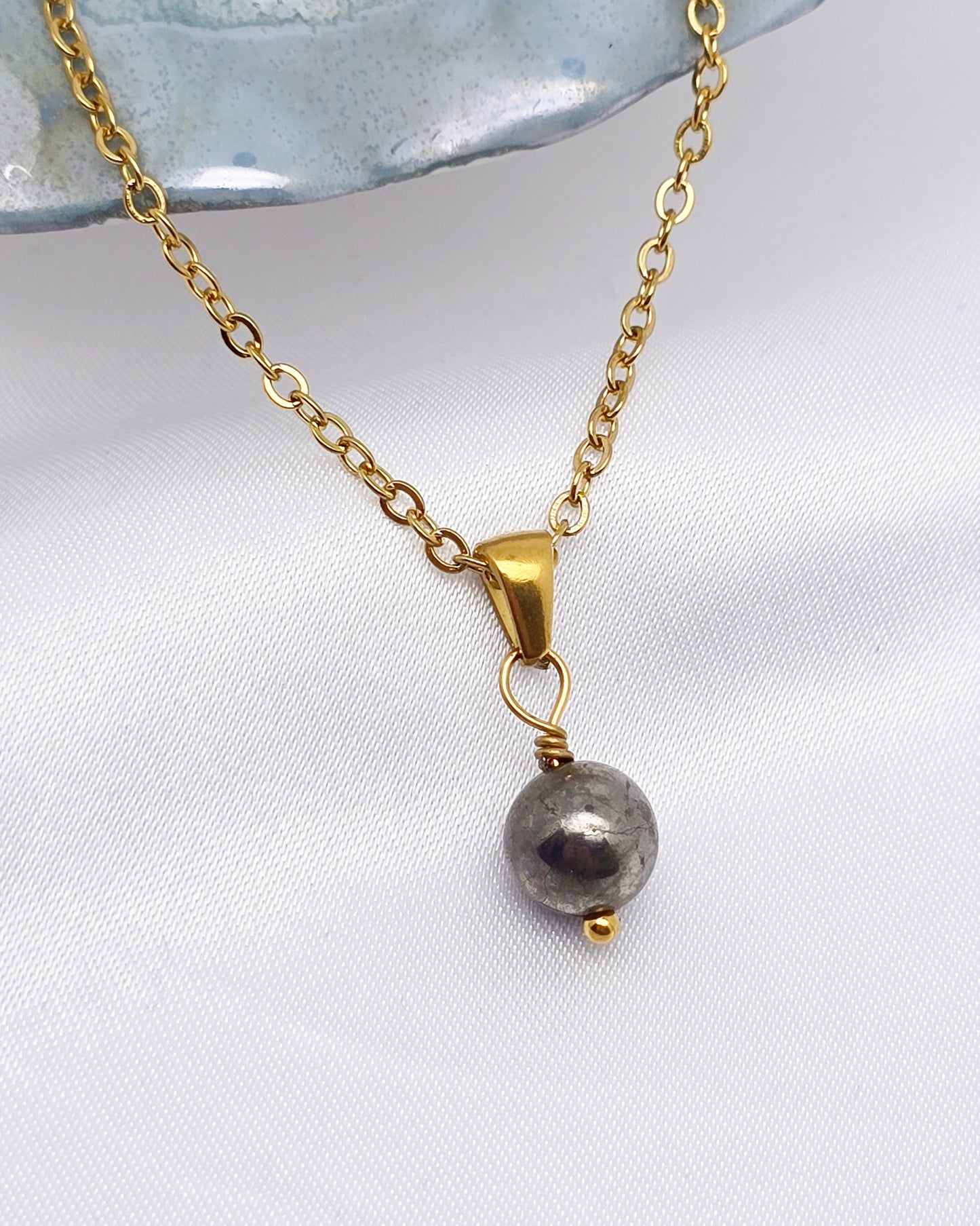 Collier MAÏA ~ 24 pierres disponibles 🌷 doré/argenté