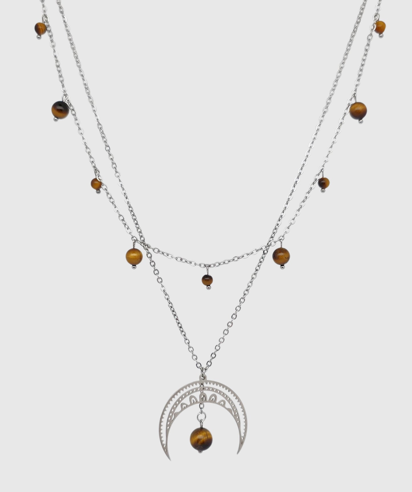 Collier CHANDRA ~ 4 pierres disponible 🌷 doré/argenté