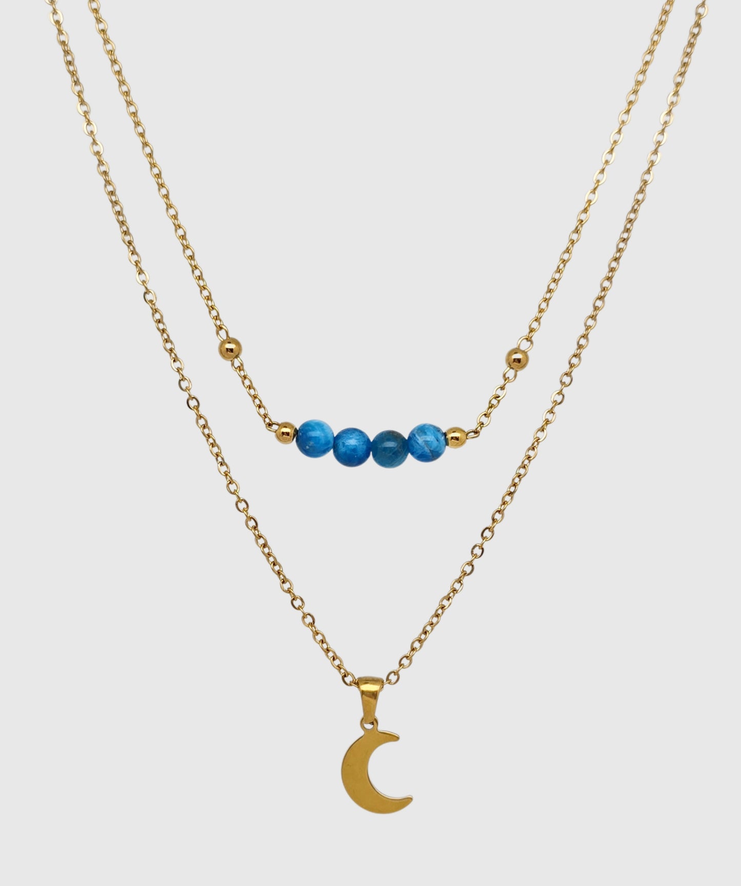 Collier MÉLIA ~ 8 pierres disponibles 🌷 doré/argenté