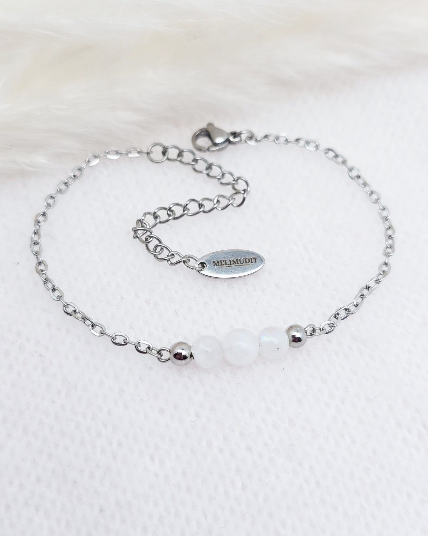 Bracelet CIRCÉ ~ 6 pierres disponibles 🌷 doré/argenté