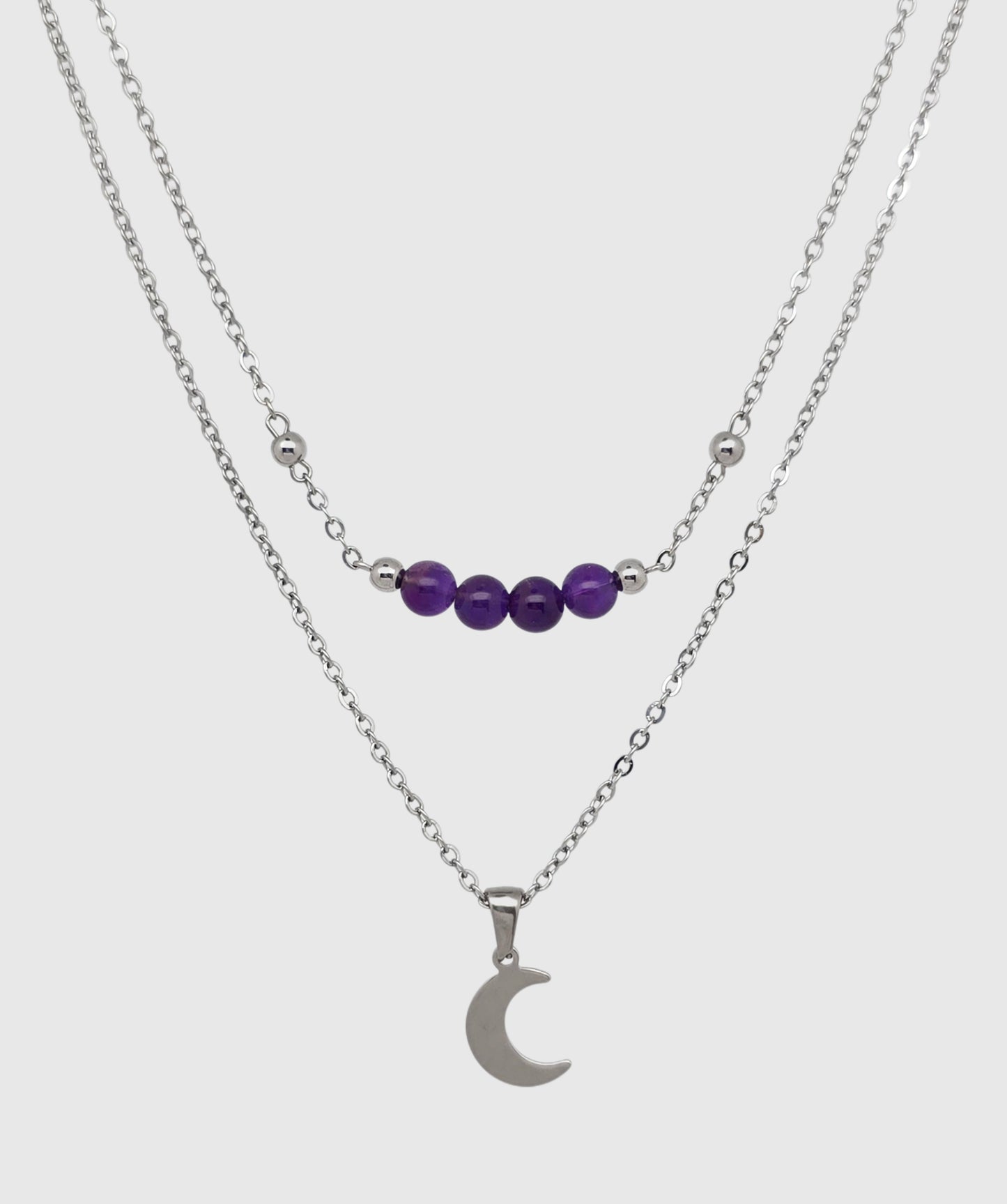 Collier MÉLIA ~ 8 pierres disponibles 🌷 doré/argenté