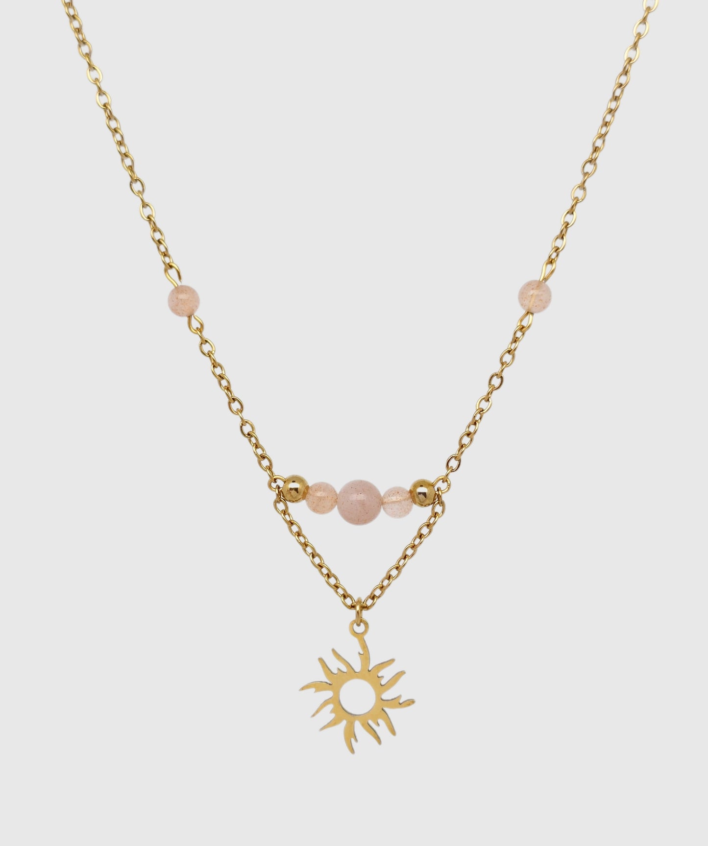 Collier CELEANAR ~ 3 pierres disponibles 🌷 doré/argenté