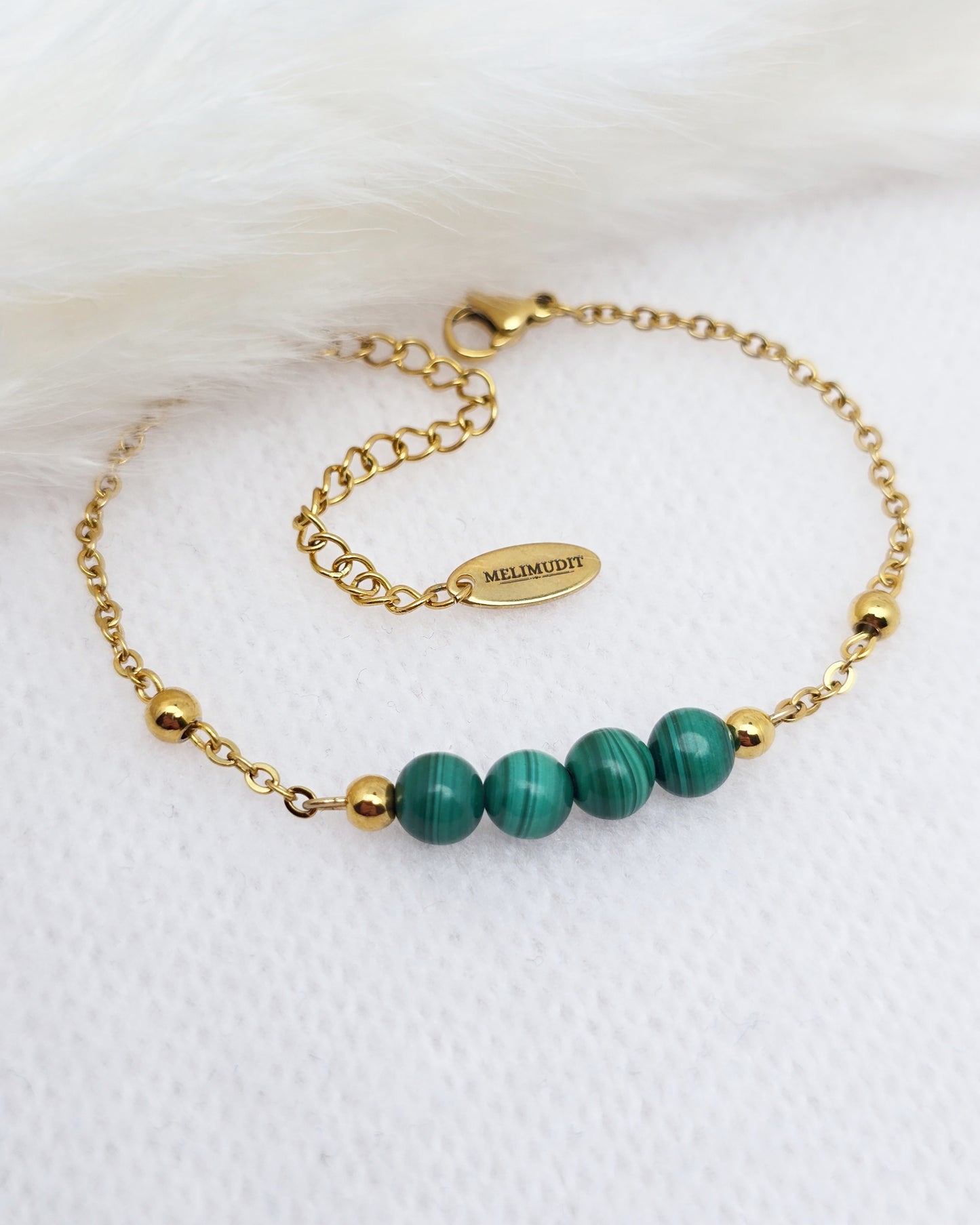 Bracelet OLYMPE ~ 7 pierres disponibles🌷 doré/argenté