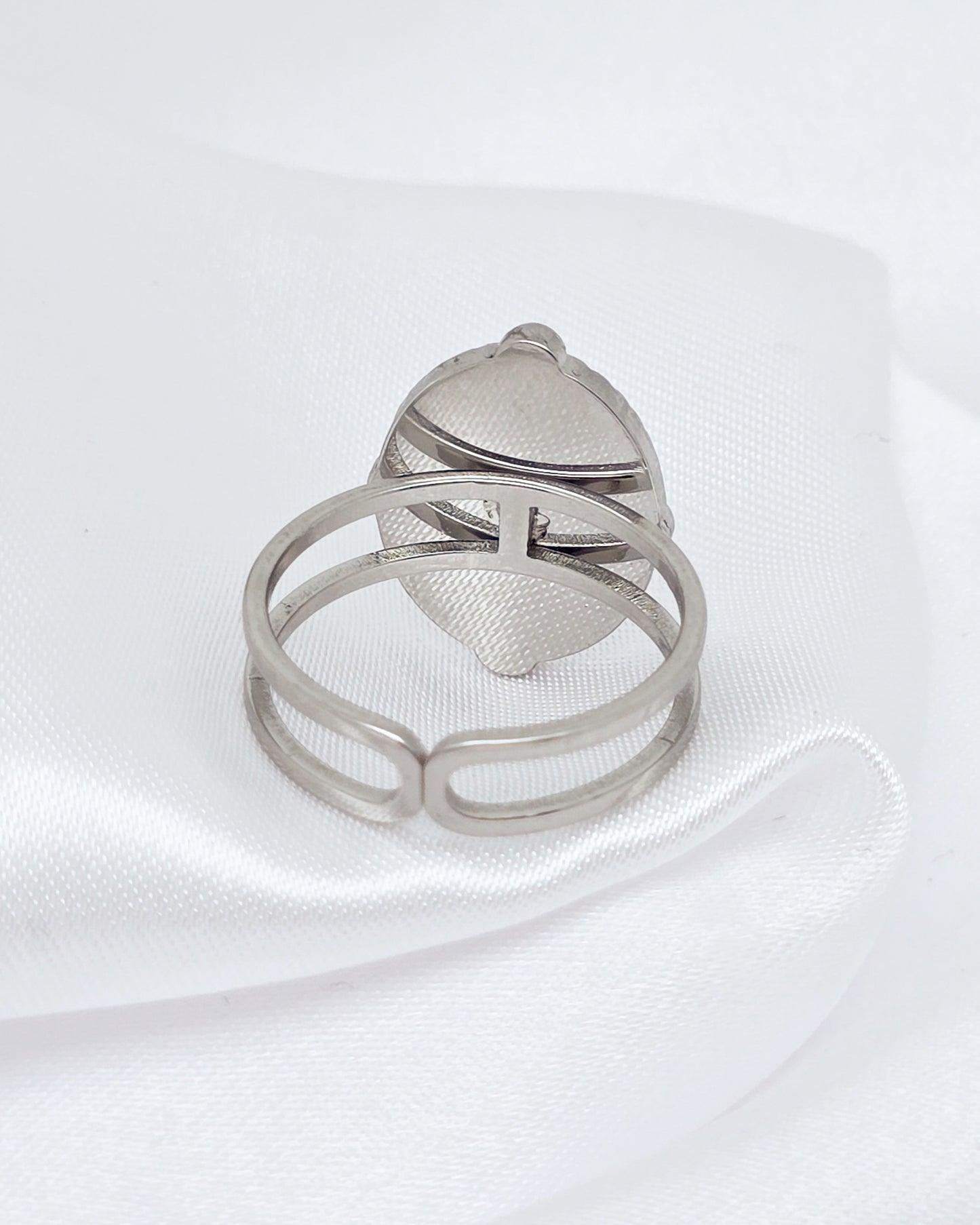 Bague MYREL ~ 2 pierres disponibles 🌷 doré/argenté