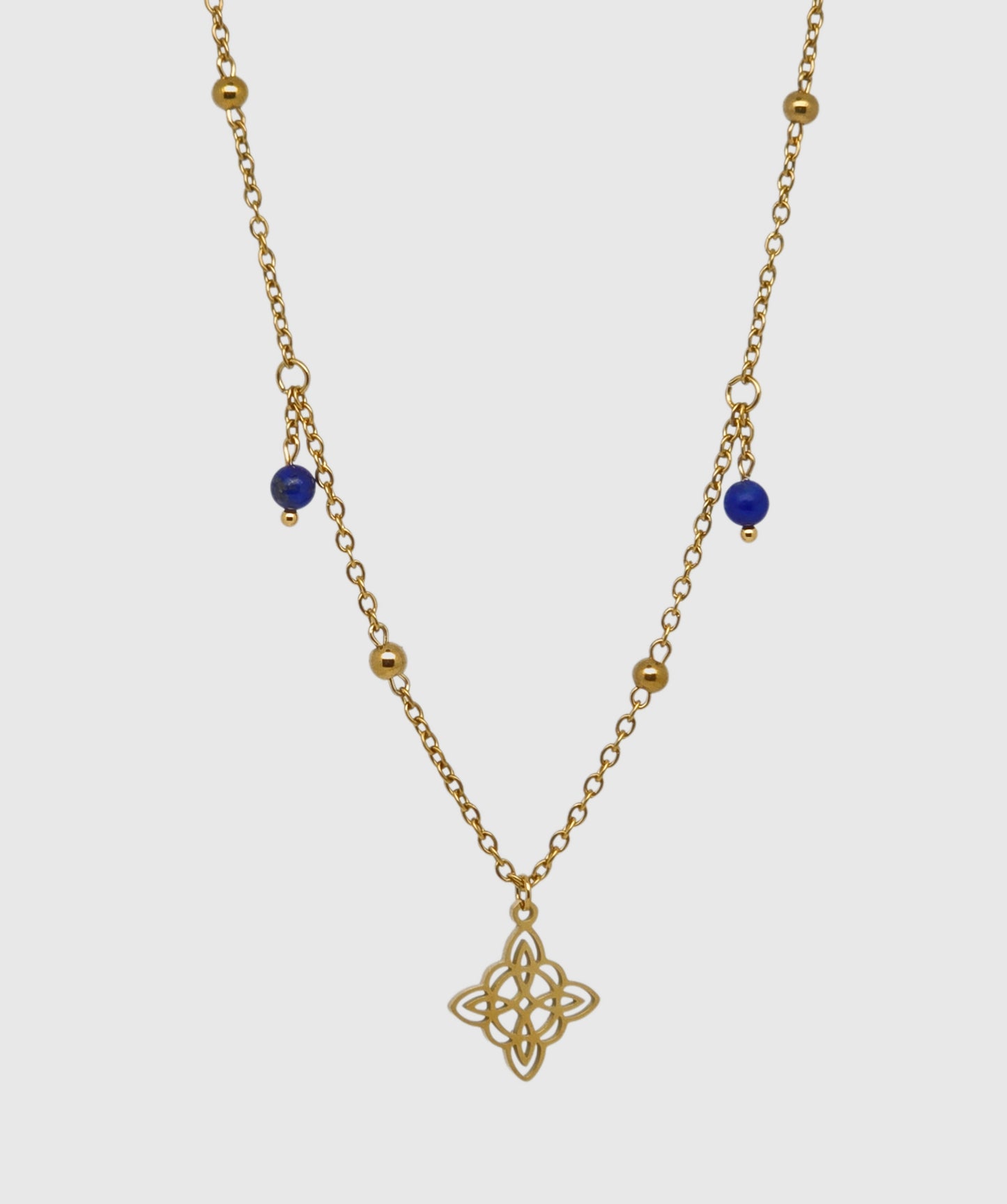 Collier ENDORA ~ 3 pierres disponibles 🌷 doré/argenté