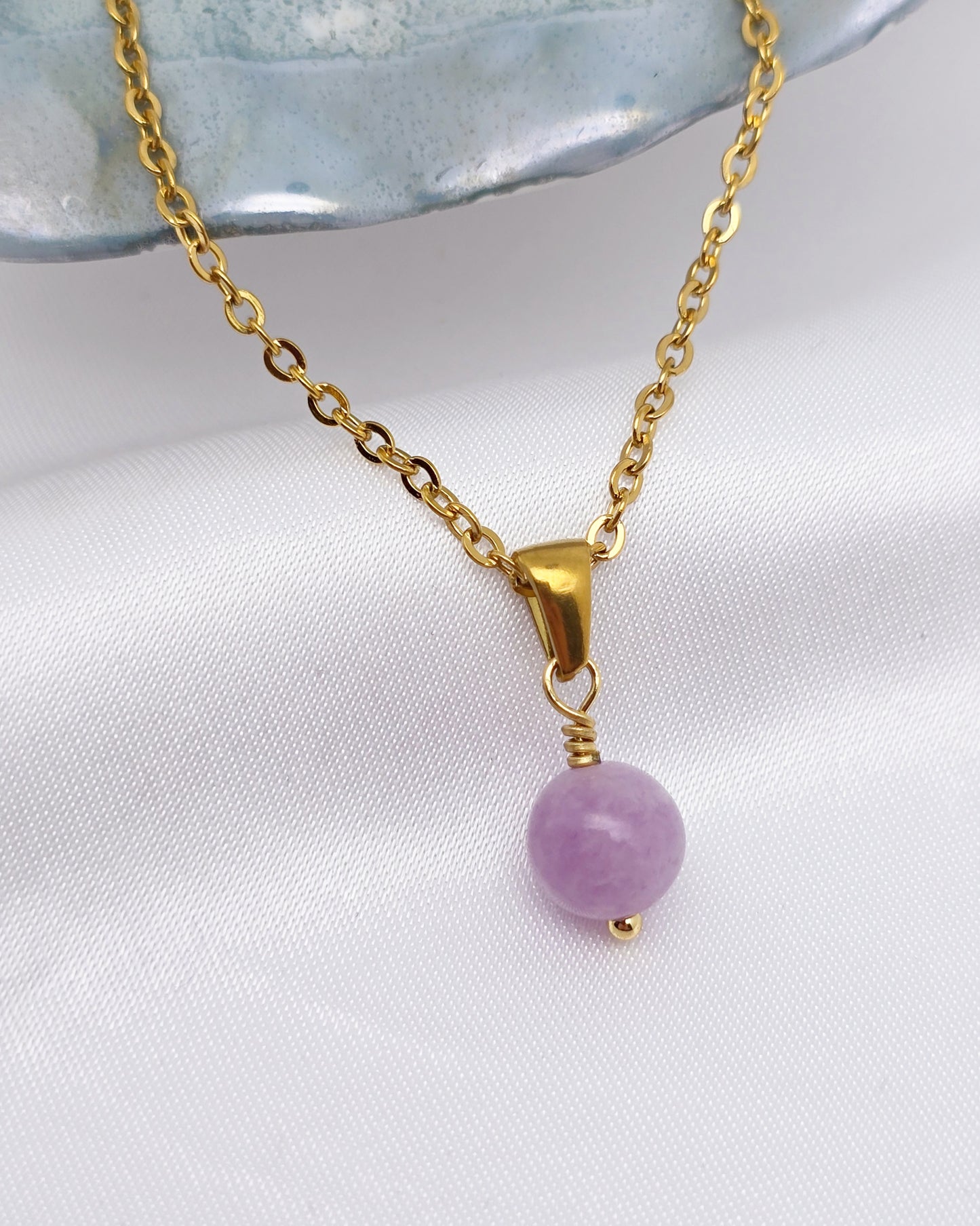 Collier MAÏA ~ 24 pierres disponibles 🌷 doré/argenté