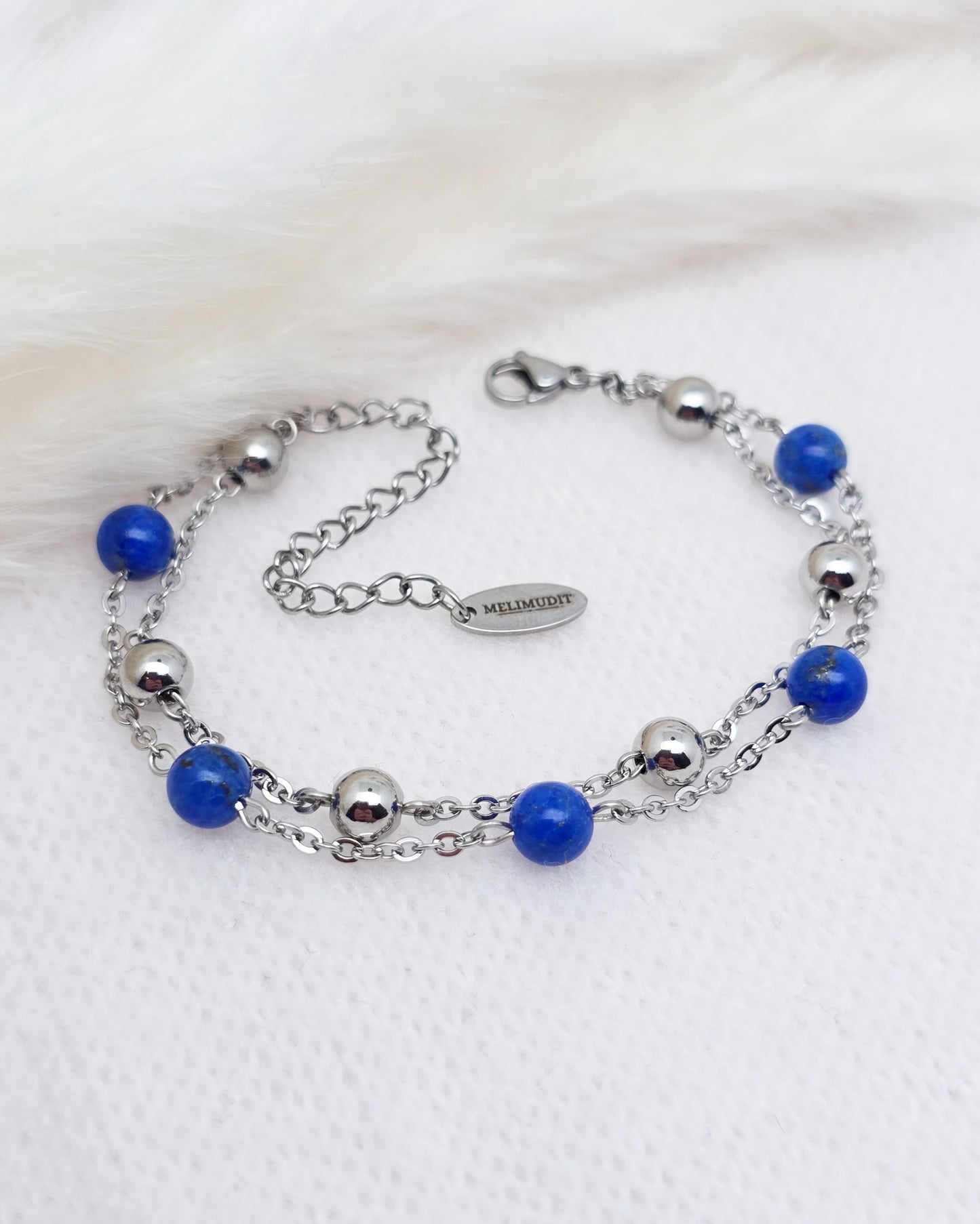 Bracelet PHOEBÉ ~ 7 pierres disponibles 🌷 doré/argenté