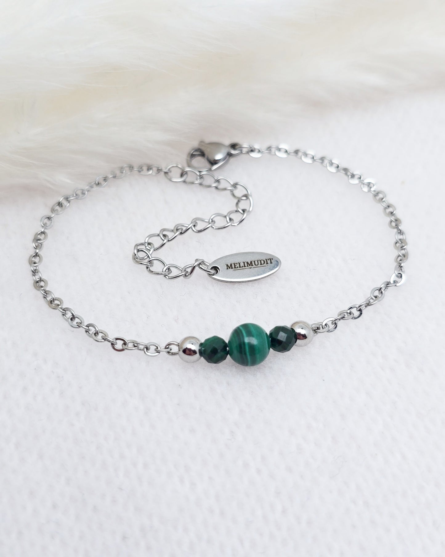 Bracelet CIRCÉ ~ 6 pierres disponibles 🌷 doré/argenté