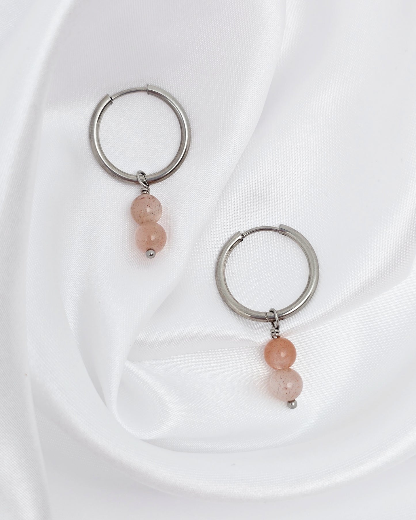 Boucles d'oreilles CASSANDRA ~ 13 pierres disponibles 🌷 doré/argenté