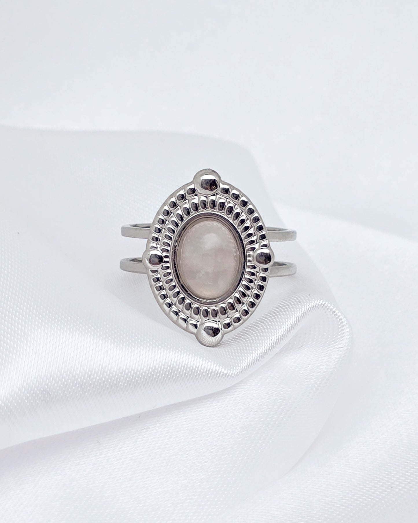 Bague MYREL ~ 2 pierres disponibles 🌷 doré/argenté