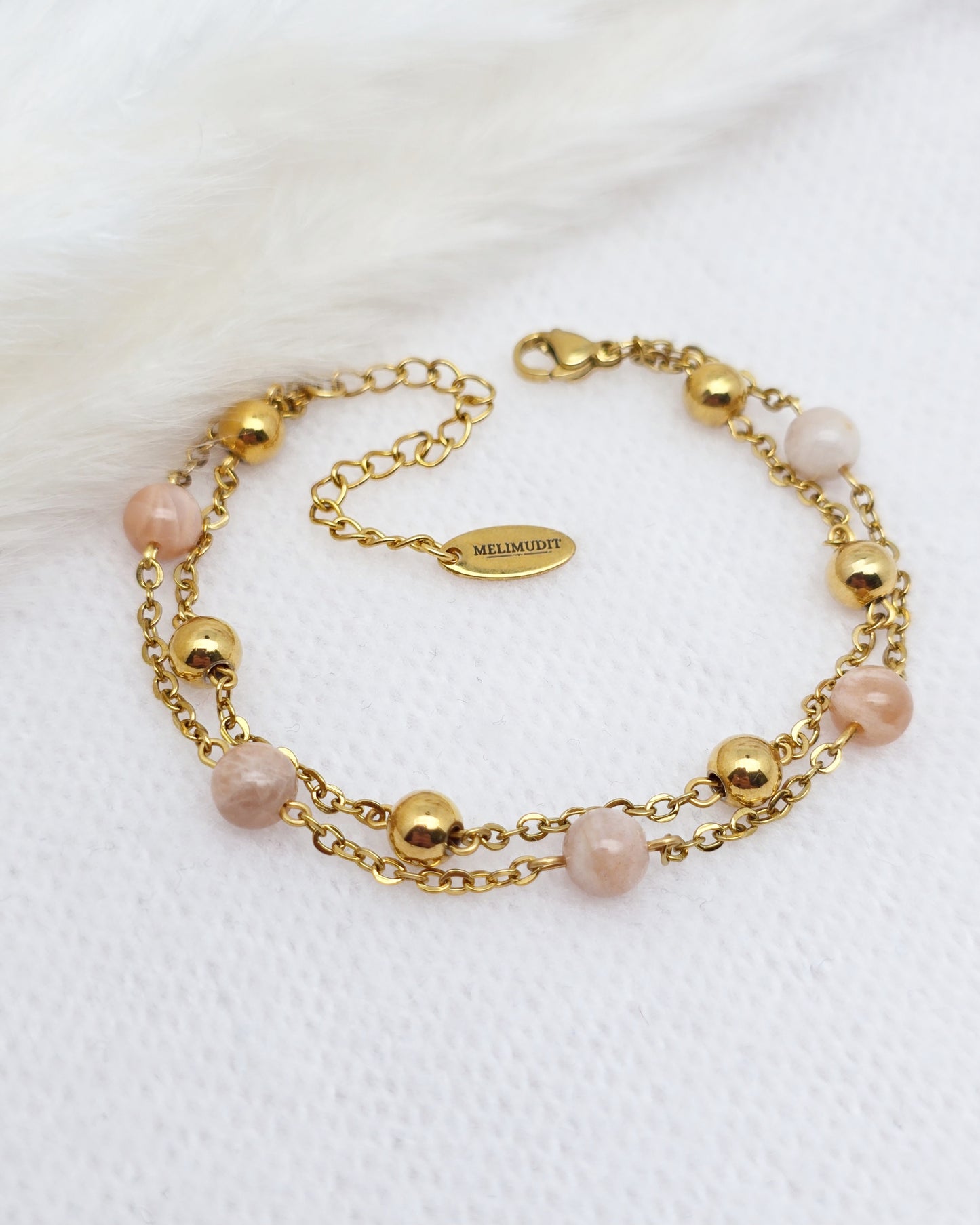 Bracelet PHOEBÉ ~ 7 pierres disponibles 🌷 doré/argenté