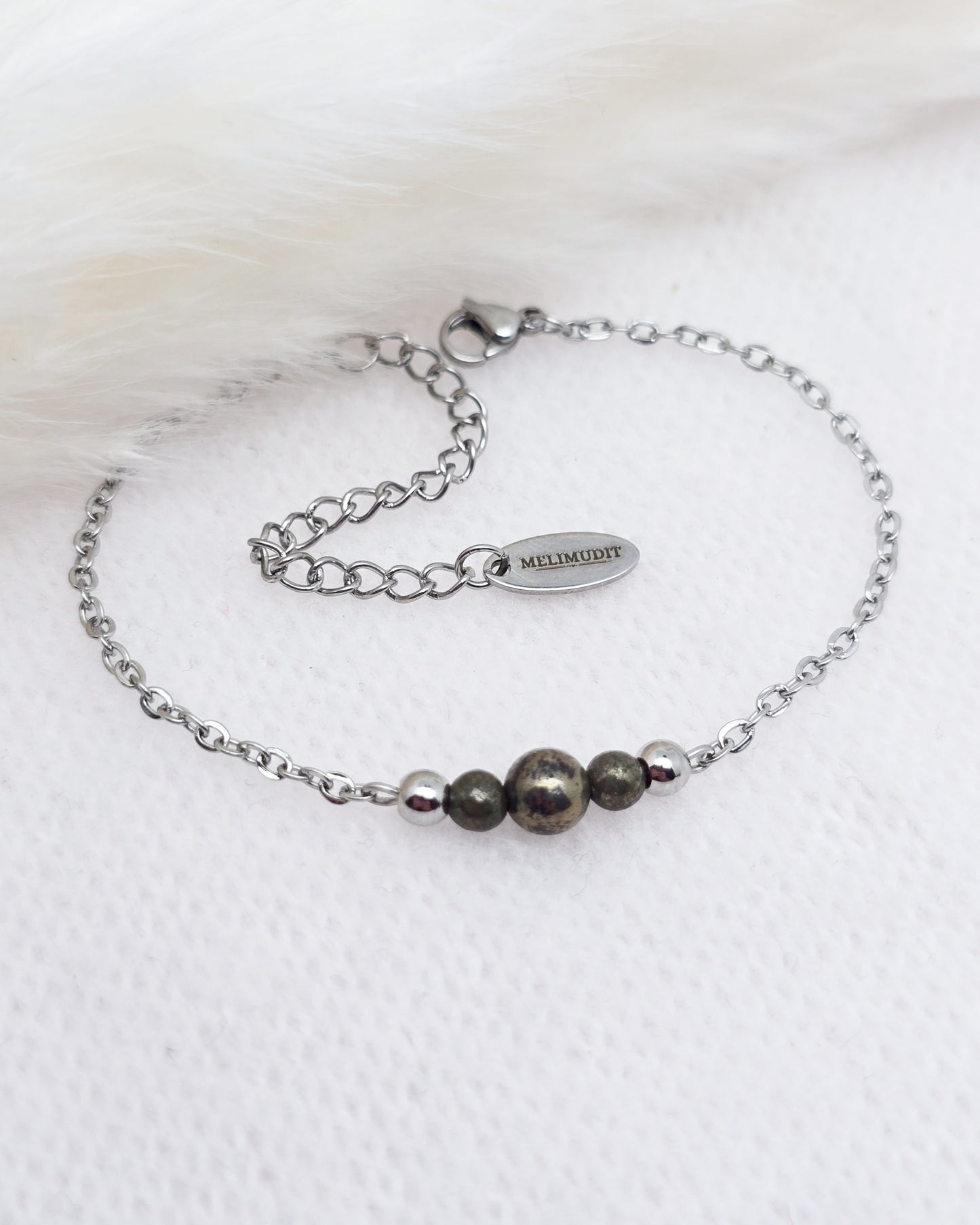 Bracelet CIRCÉ ~ 6 pierres disponibles 🌷 doré/argenté