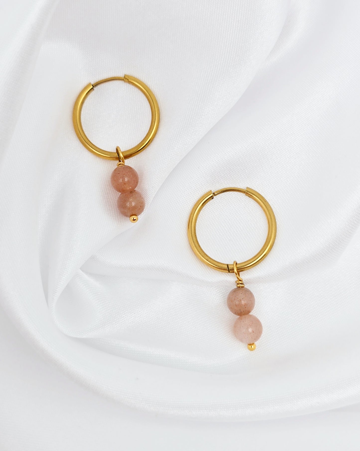 Boucles d'oreilles CASSANDRA ~ 13 pierres disponibles 🌷 doré/argenté