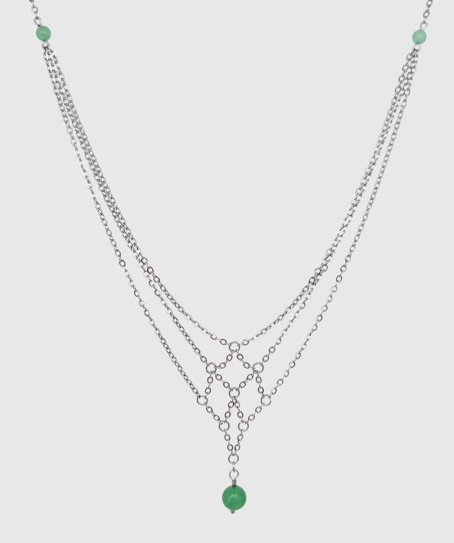 Collier INDIS ~ 4 pierres disponibles 🌷 doré/argenté