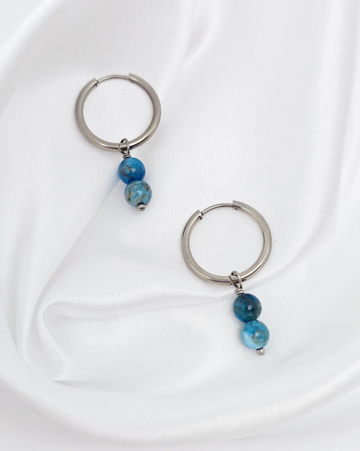 Boucles d'oreilles CASSANDRA ~ 13 pierres disponibles 🌷 doré/argenté